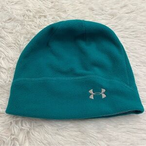 Under Armour turquoise fleece women’s beanie winter hat